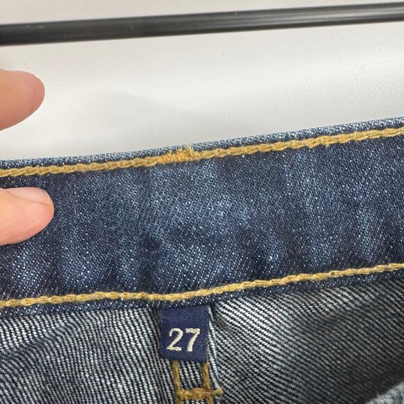 Carmar Los Angeles Distressed Raw Hem High Rise Straight Leg Jeans Size 27 - Picture 4 of 8